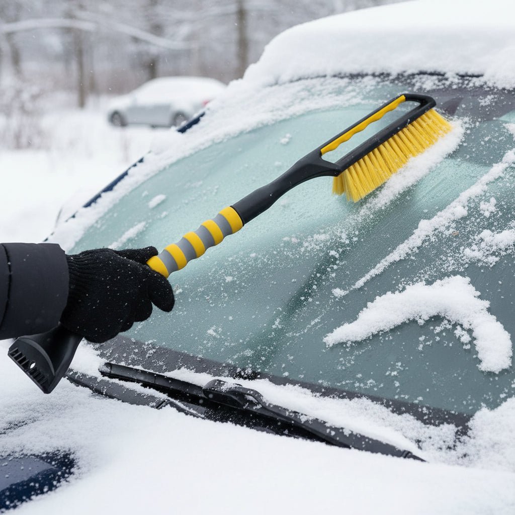 Winter Car Ice Scraper Brush Heavy Duty 2 in 1 Tool