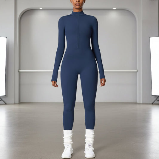 Stretchy Fitness Jumpsuit Women's Full Body Workout Onesie - SweetyGem