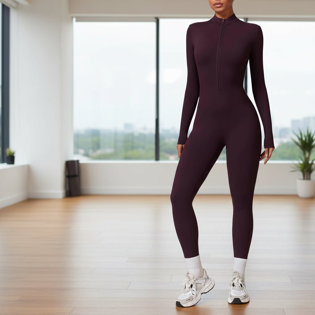 Stretchy Fitness Jumpsuit Women's Full Body Workout Onesie