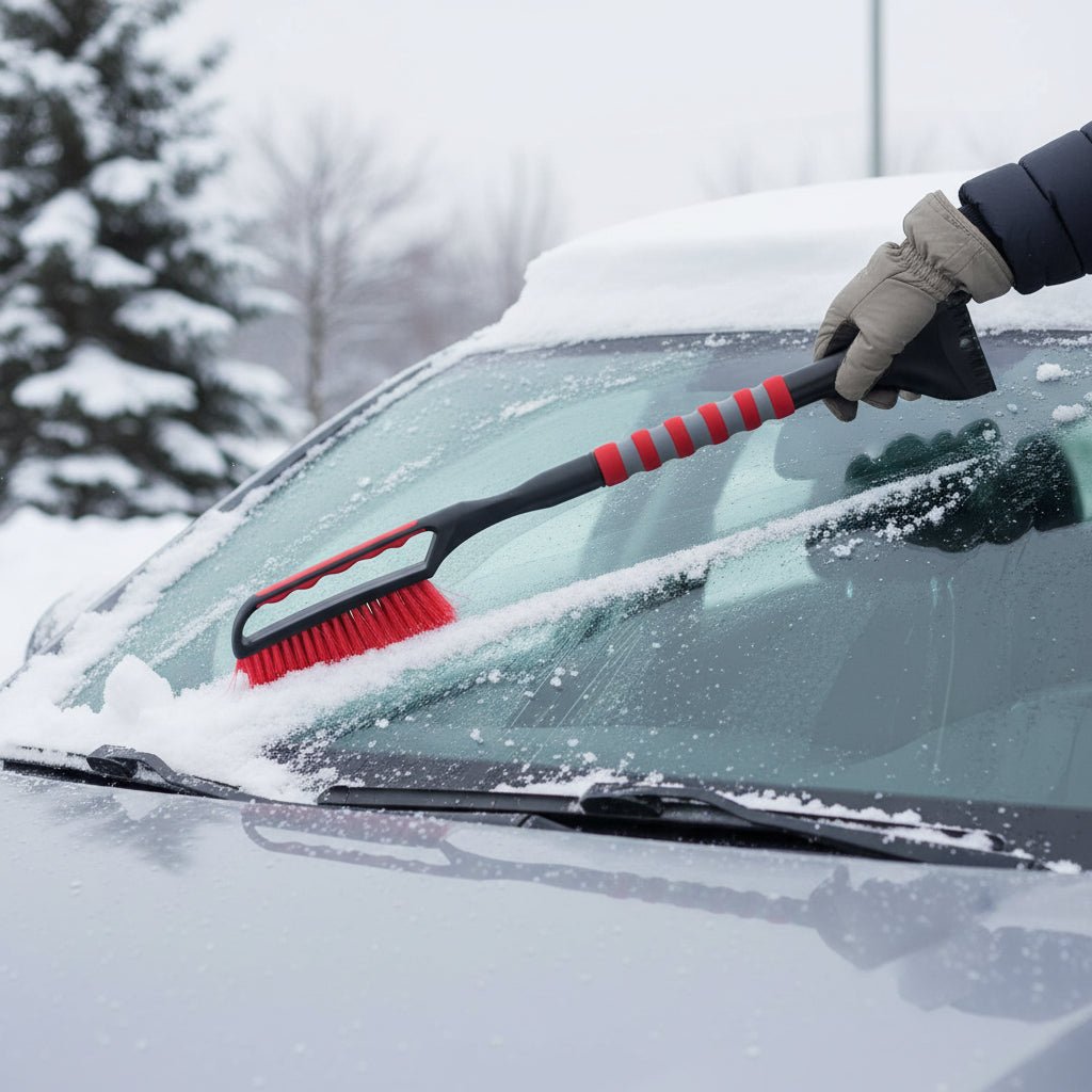 Winter Car Ice Scraper Brush Heavy Duty 2 in 1 Tool