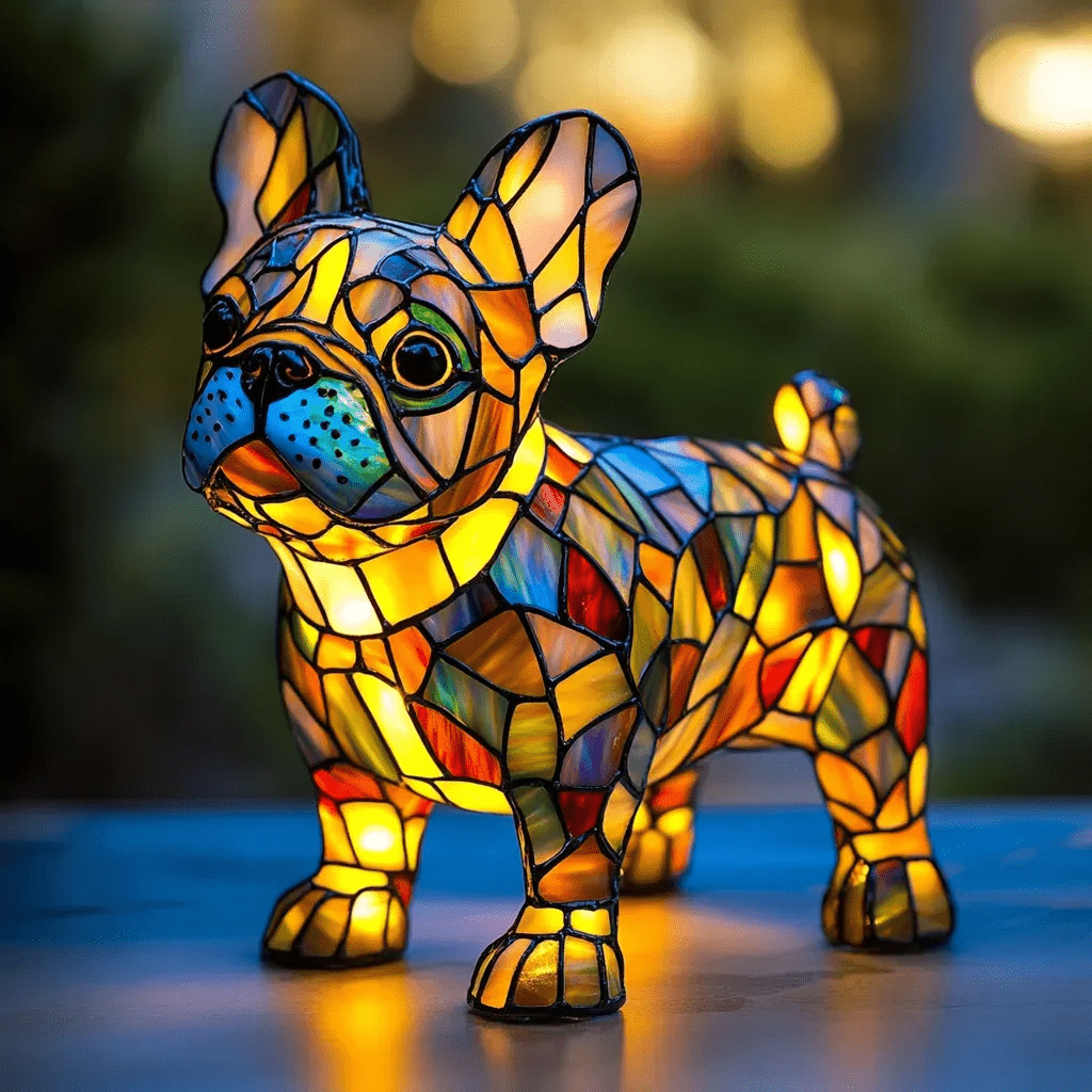 Cute Dog Figurine LED Night Lamp