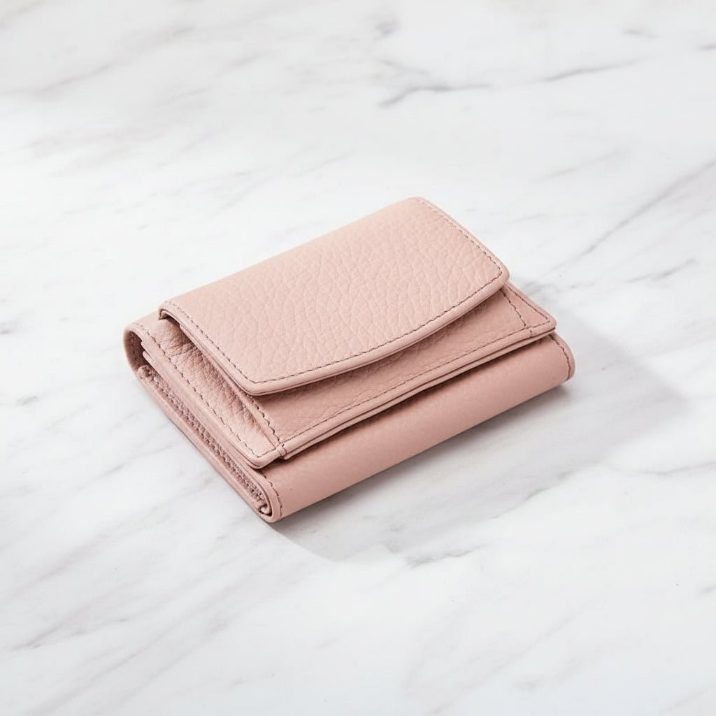 Slim Secure Trifold Wallet with Card and Coin Pouch