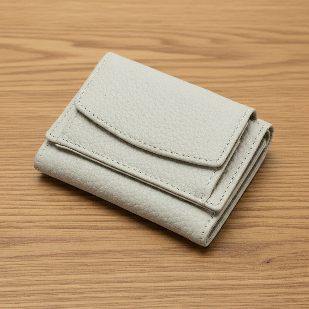 Slim Secure Trifold Wallet with Card and Coin Pouch