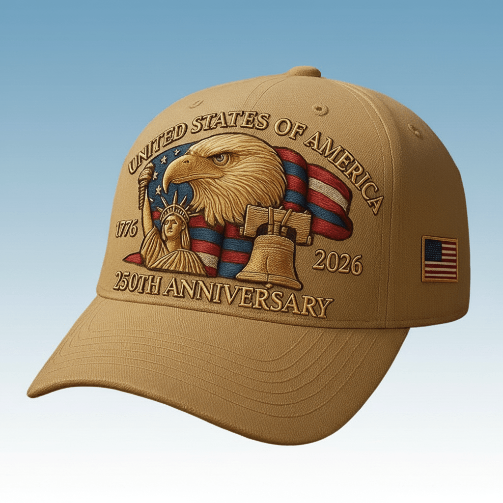 American Flag Eagle Trucker Cap Patriotic Baseball Hat