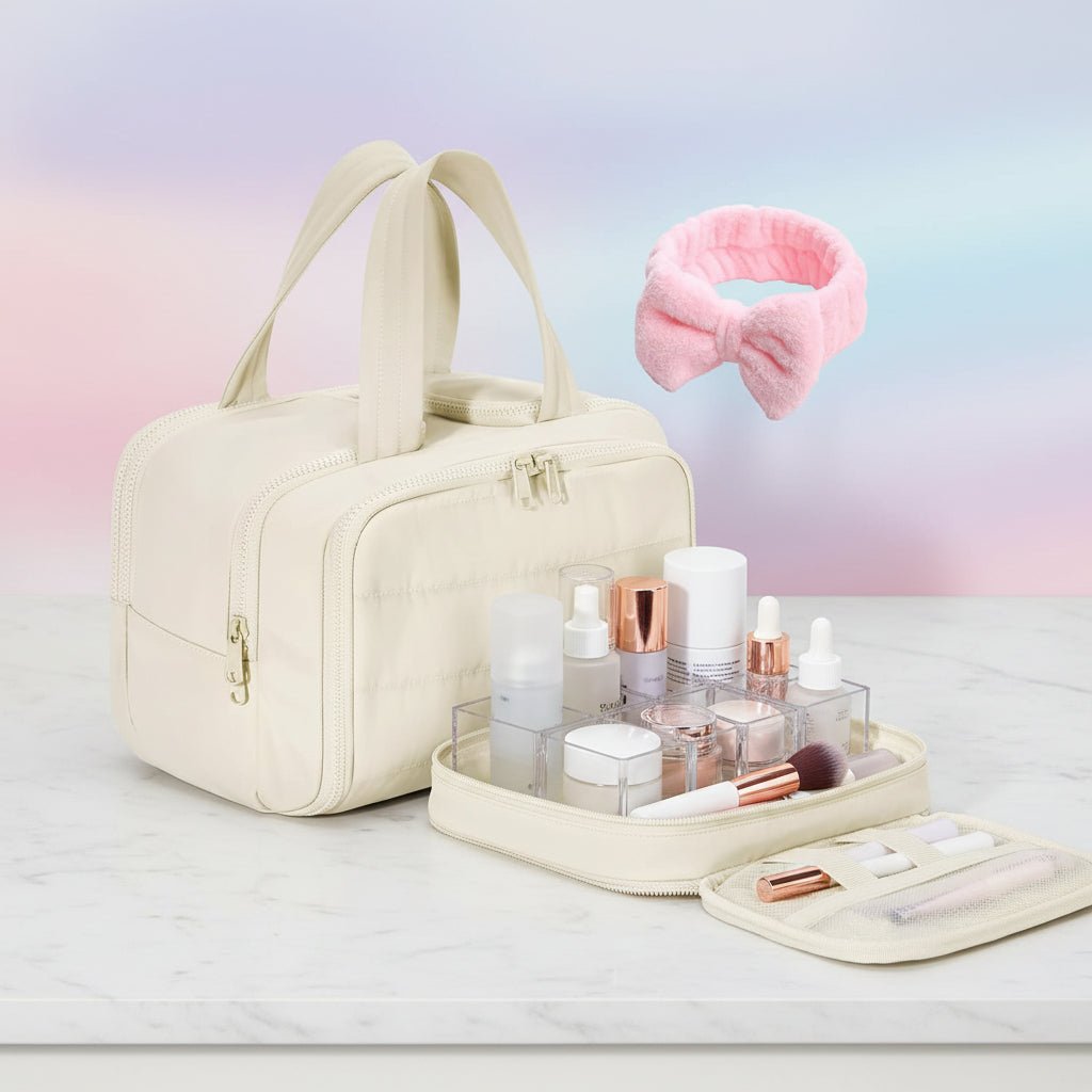 Waterproof Travel Cosmetic Case Wet Dry Pouch Organizer - SweetyGem