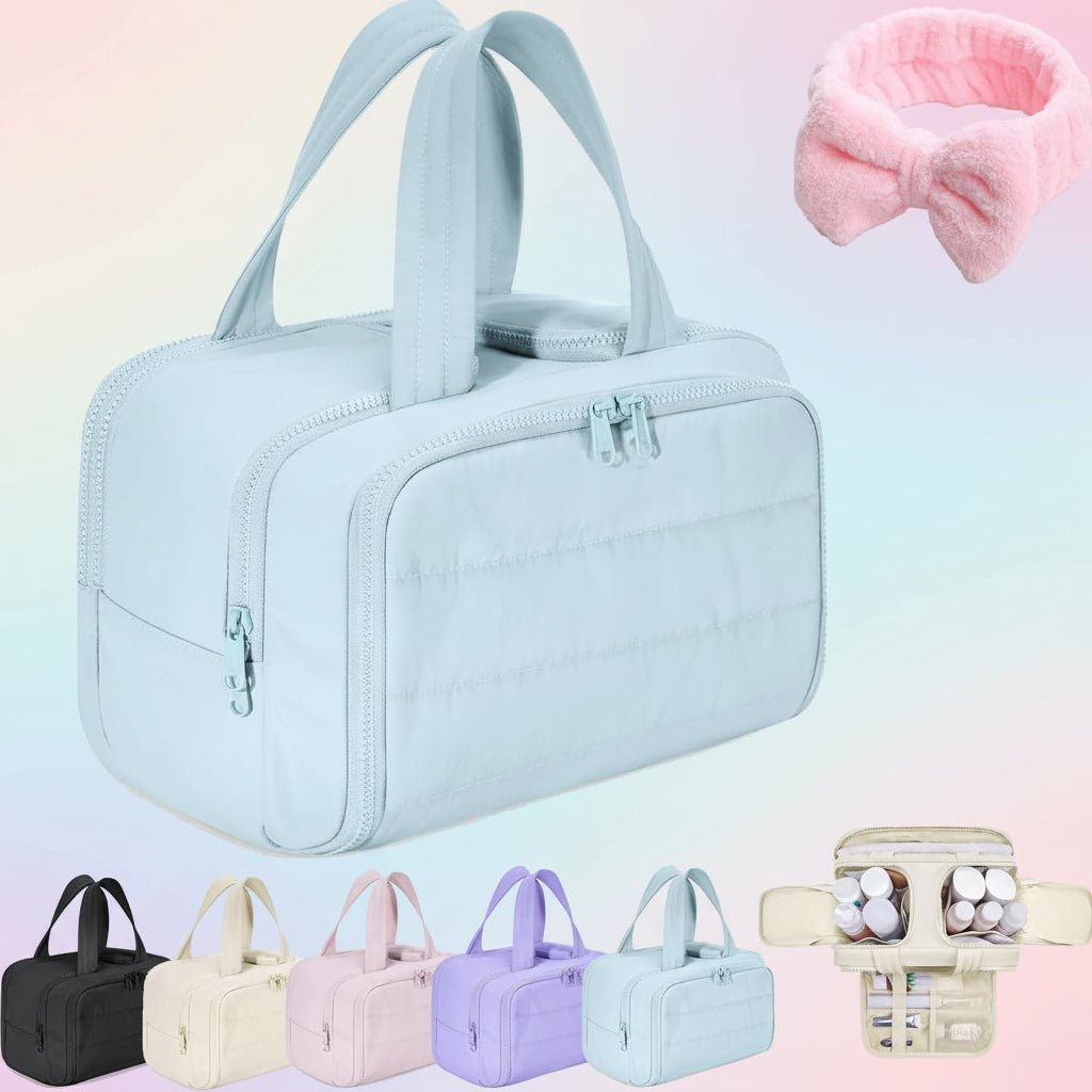 Waterproof Travel Cosmetic Case Wet Dry Pouch Organizer
