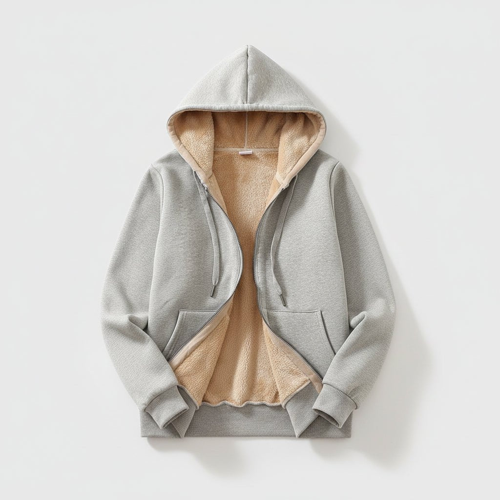 Warm Fleece Lined Women's Hooded Winter Jacket