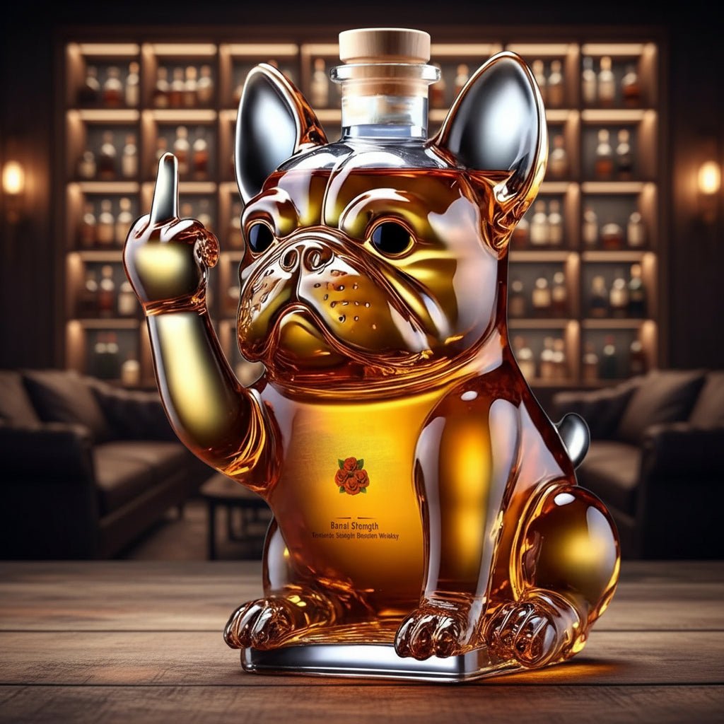 Luxury Dog Shaped Crystal Whiskey Decanter - SweetyGem