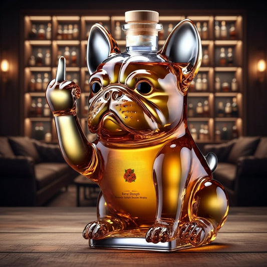 Luxury Dog Shaped Crystal Whiskey Decanter - SweetyGem