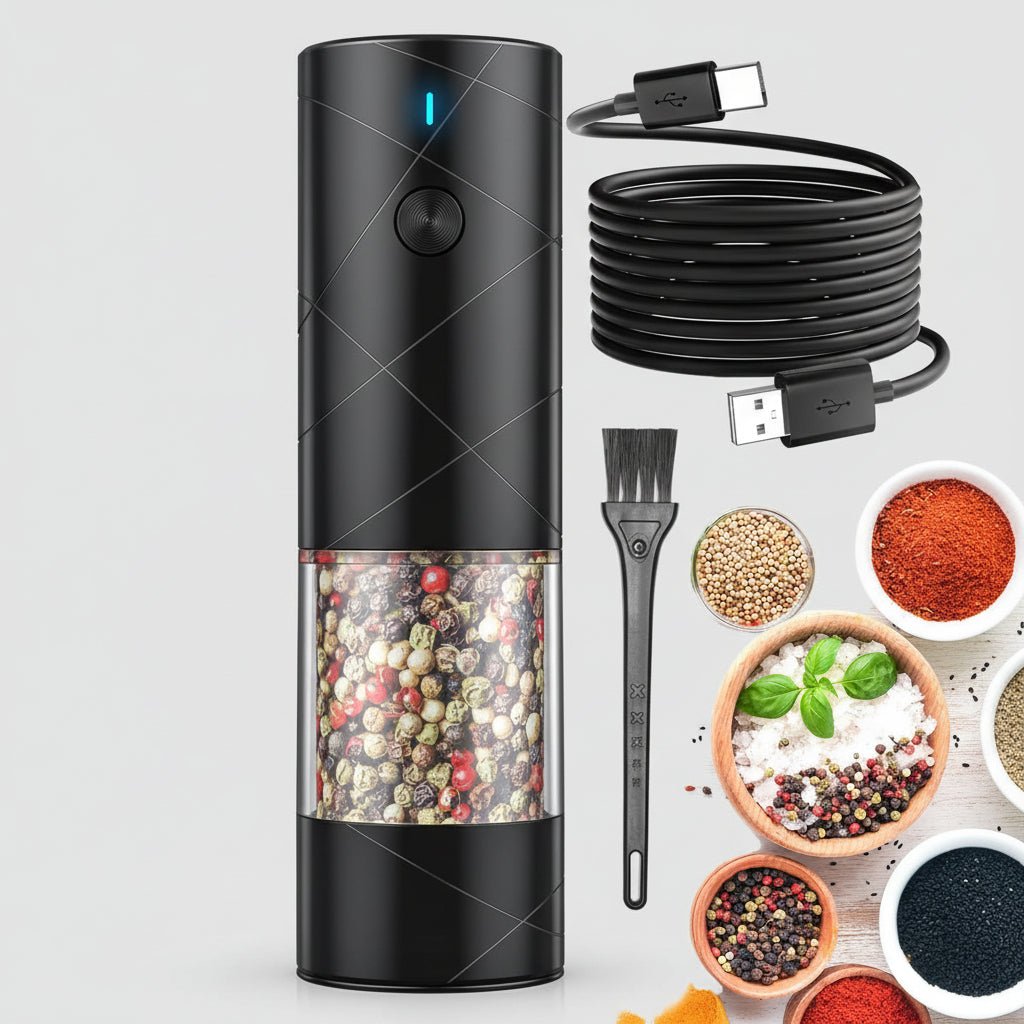 Compact Automatic Salt Pepper Mill Set - SweetyGem