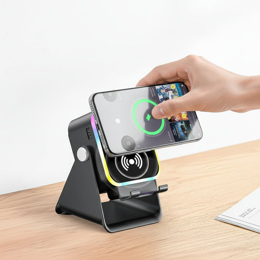 Wireless Portable Charging Speaker Phone Holder - SweetyGem