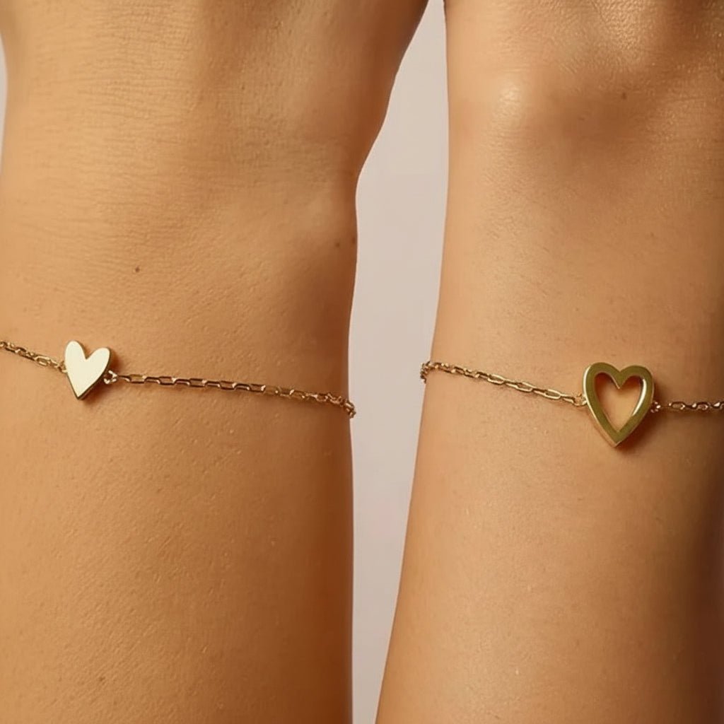 Love Token Necklace for Him Her Gold Silver - SweetyGem