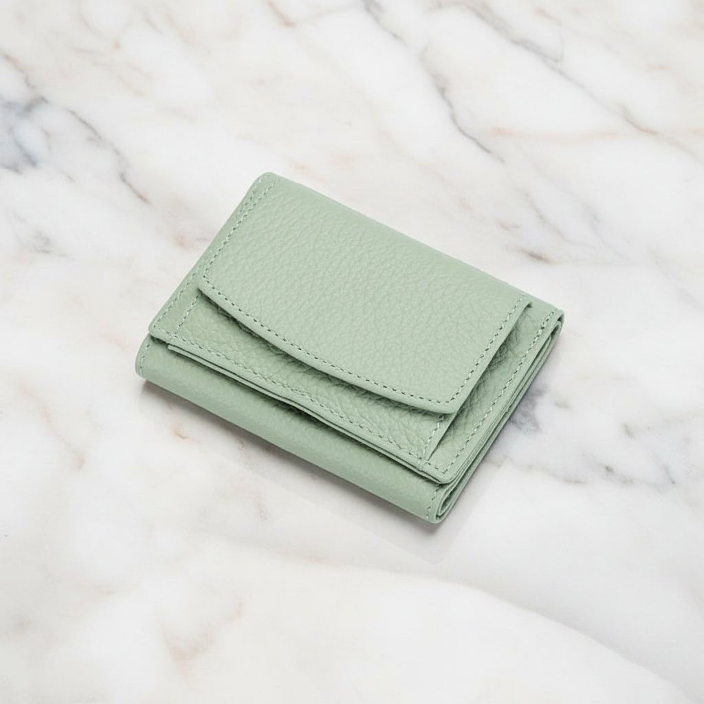 Slim Secure Trifold Wallet with Card and Coin Pouch