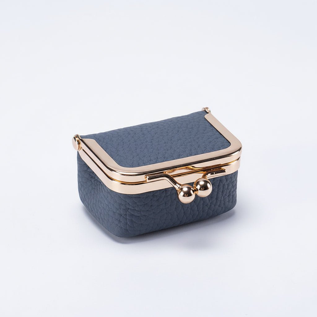 Small Luxury Leather Jewelry Case with Lock