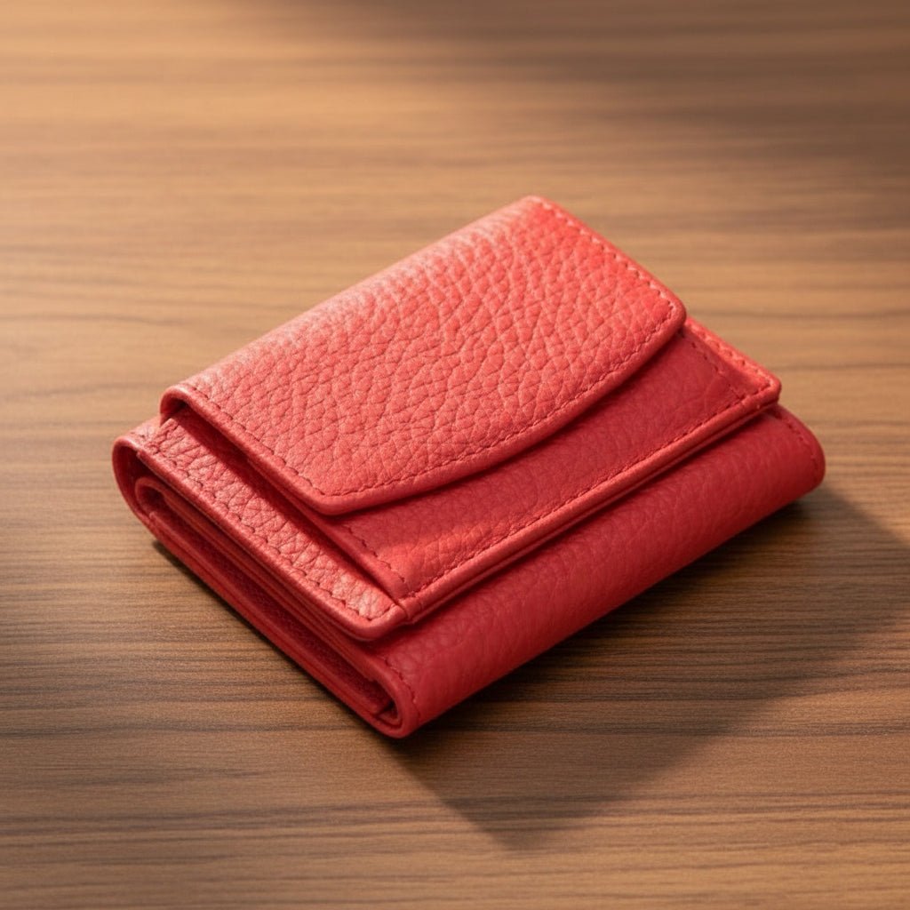Slim Secure Trifold Wallet with Card and Coin Pouch