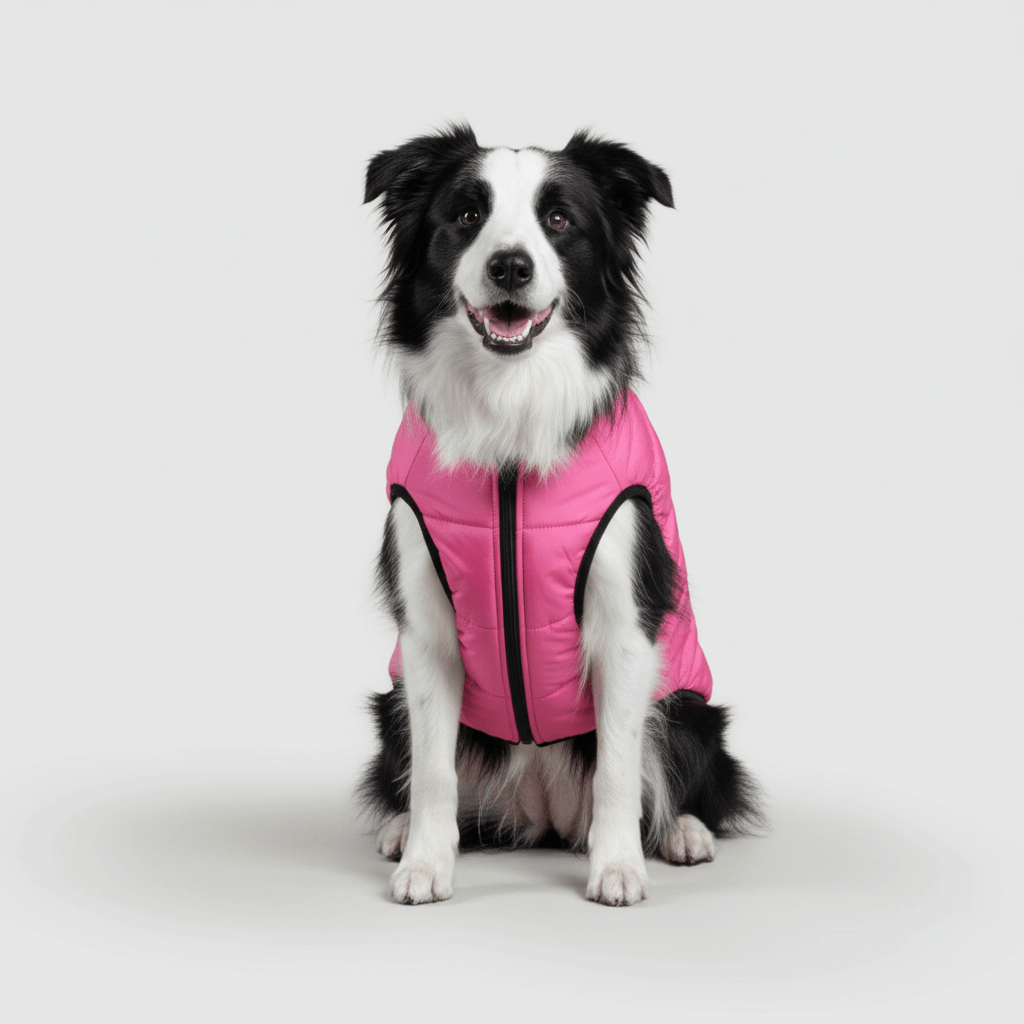 Fleece Lined Dog Coat Waterproof Cold Weather Pet Jacket