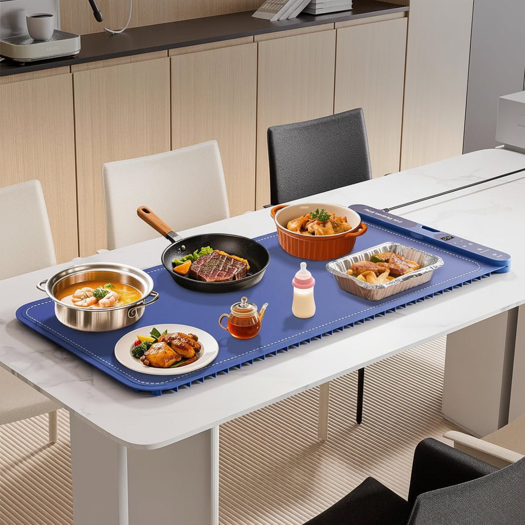 Heat Resistant Silicone Food Warmer Tray with Timer - SweetyGem
