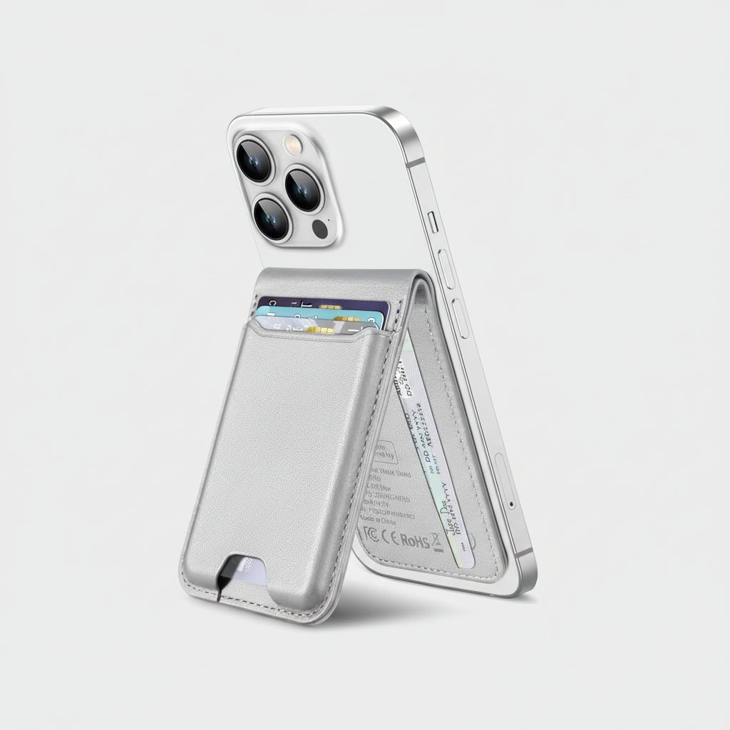 Slim Trackable Phone Wallet Attachment