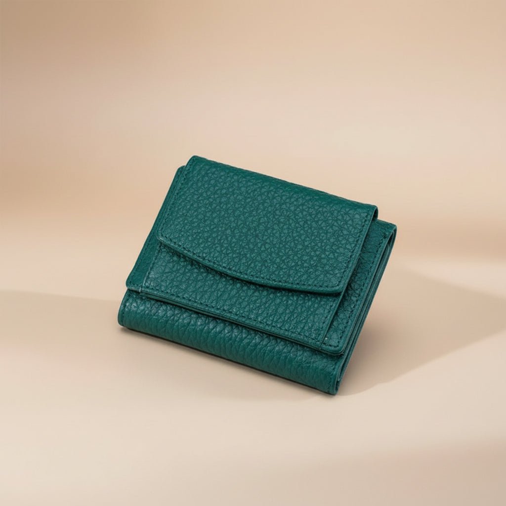 Slim Secure Trifold Wallet with Card and Coin Pouch