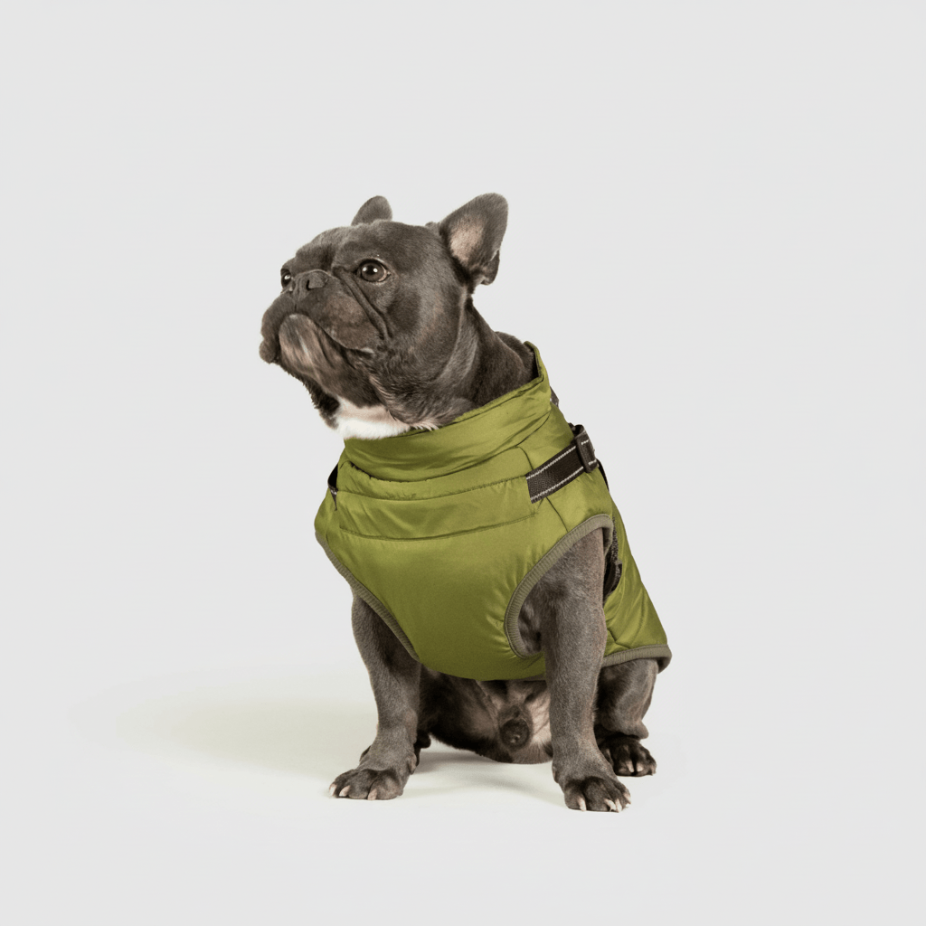 Fleece Lined Dog Coat Waterproof Cold Weather Pet Jacket