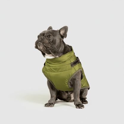 Fleece Lined Dog Coat Waterproof Cold Weather Pet Jacket