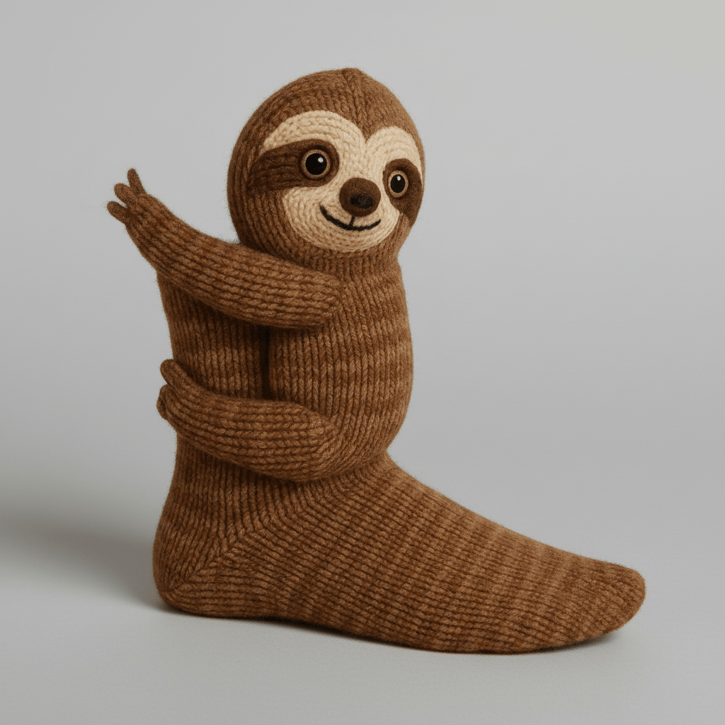 Warm Fuzzy Animal Slipper Socks