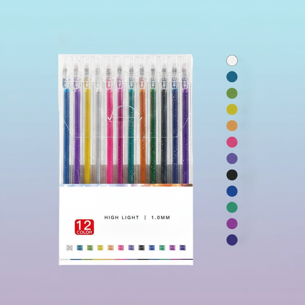 Sparkly Gel Pen Set for Adult Coloring Books & Art - SweetyGem