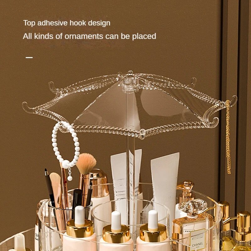 Acrylic Rotating Makeup Organizer