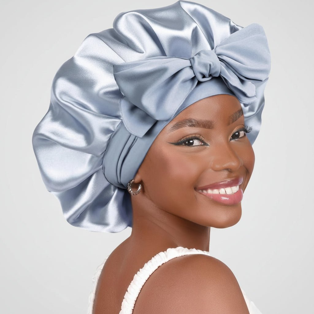 Soft Sleep Hair Bonnet with Secure Fit and Grip