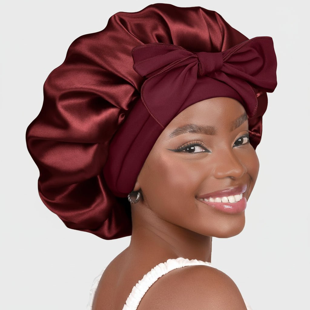 Soft Sleep Hair Bonnet with Secure Fit and Grip