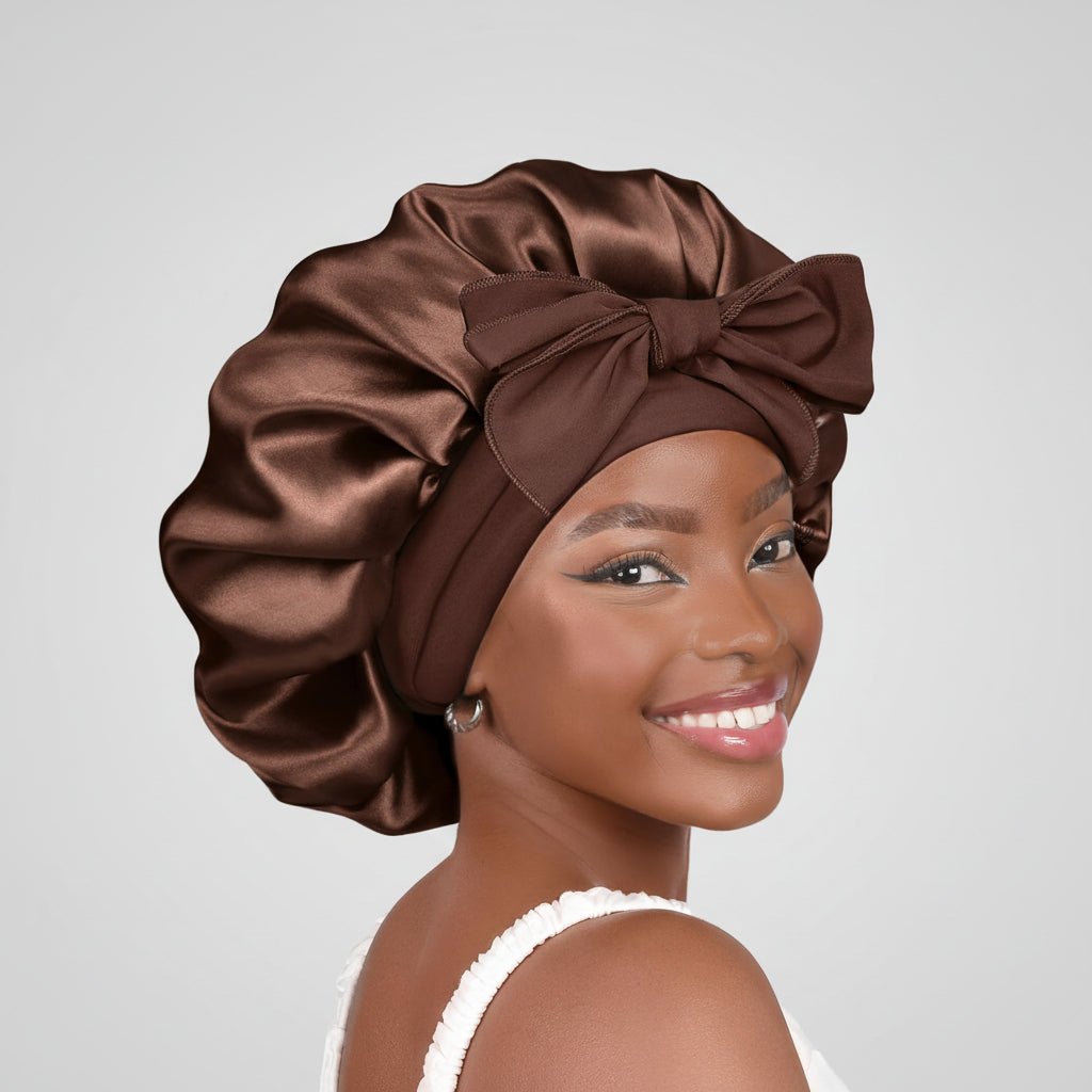 Soft Sleep Hair Bonnet with Secure Fit and Grip