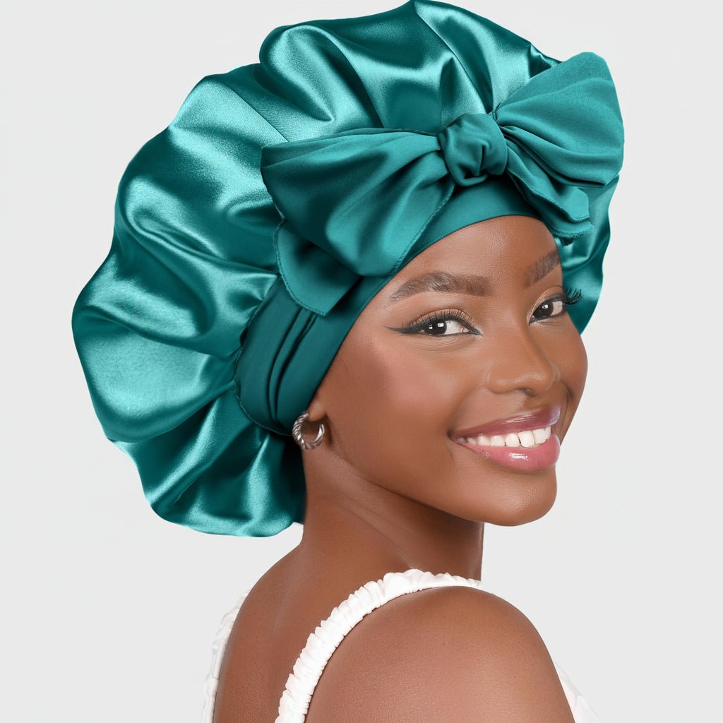 Soft Sleep Hair Bonnet with Secure Fit and Grip