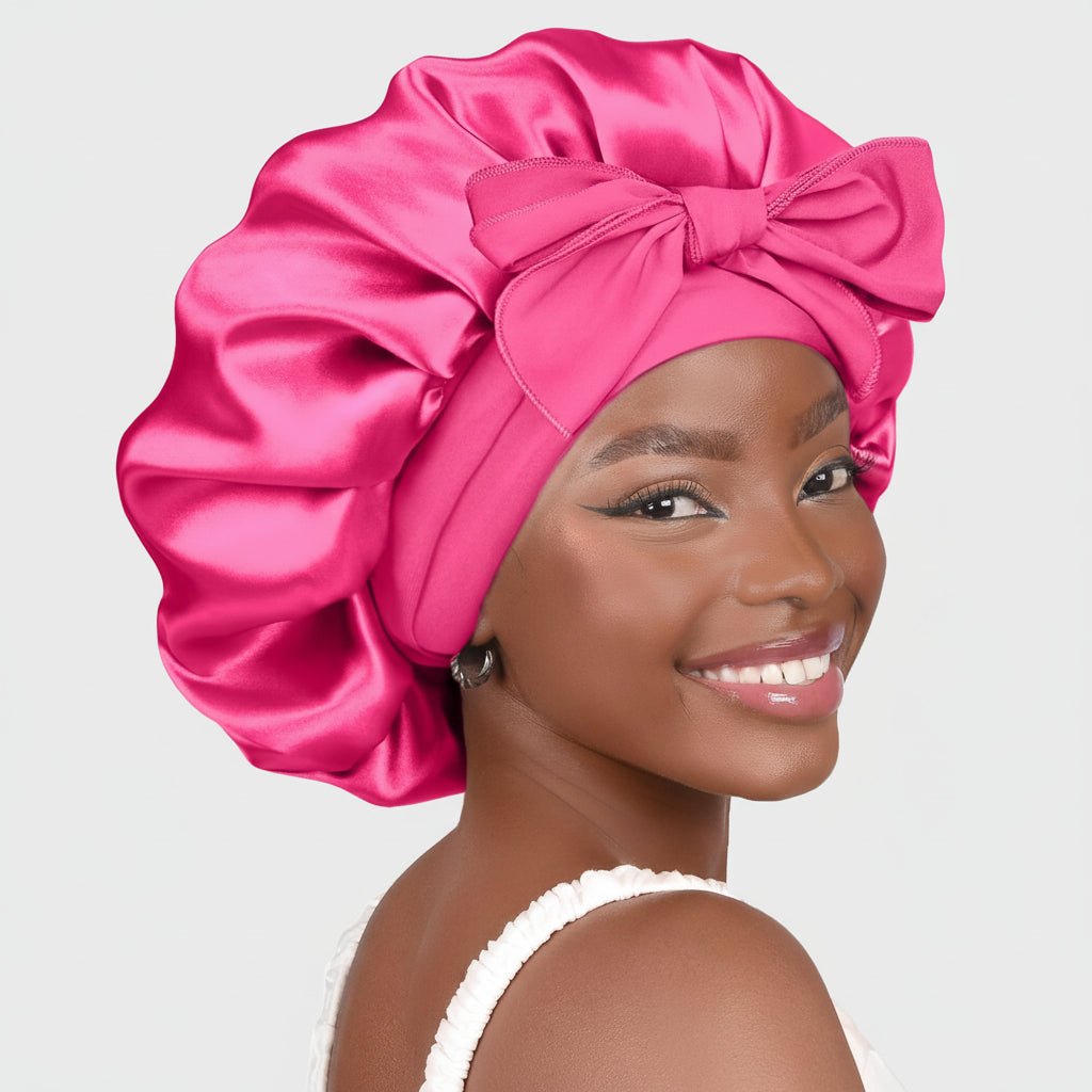 Soft Sleep Hair Bonnet with Secure Fit and Grip