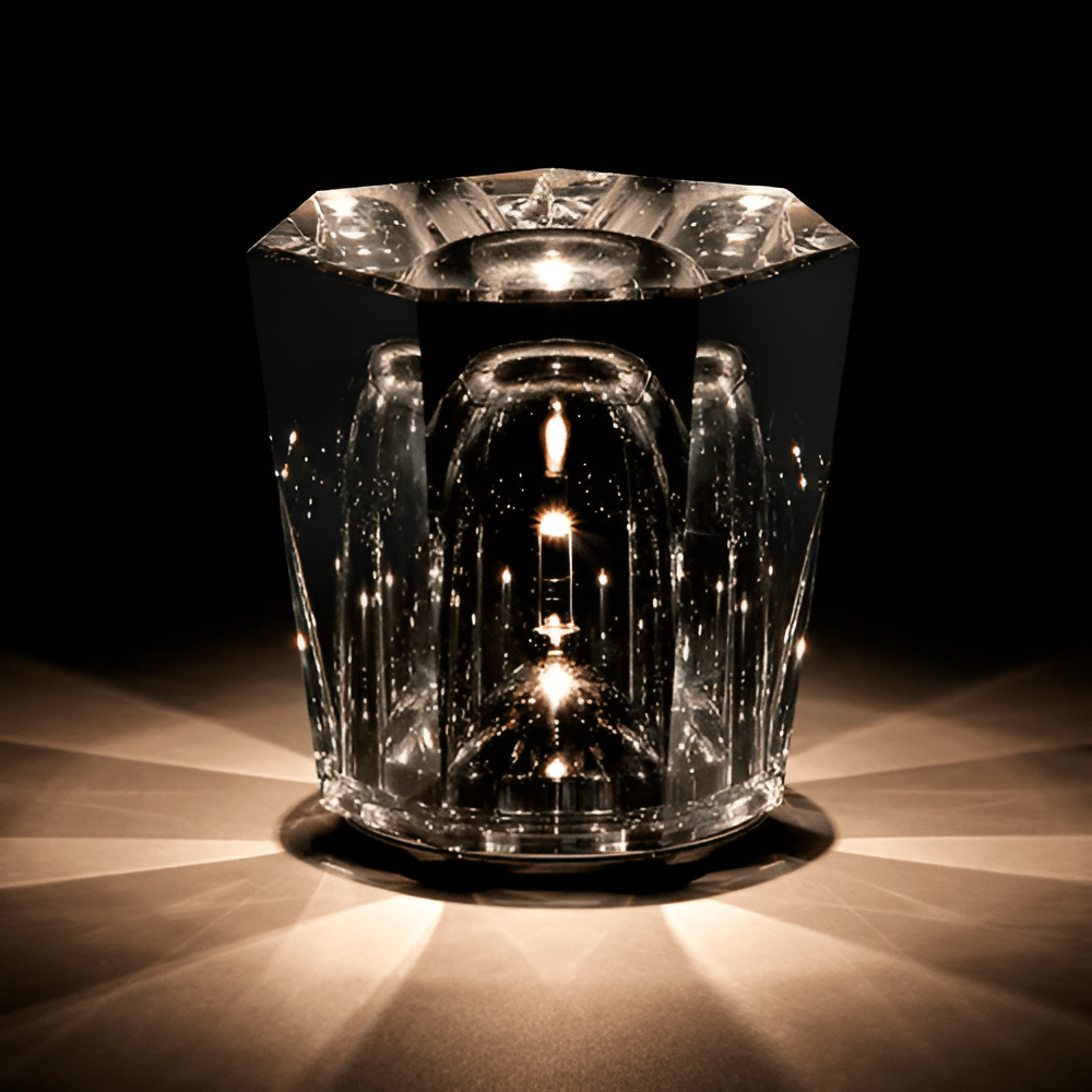 Portable LED Crystal Desk Lamp Soft White Ambient Lighting