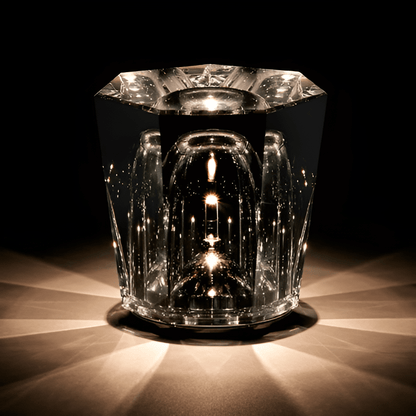 Portable LED Crystal Desk Lamp Soft White Ambient Lighting