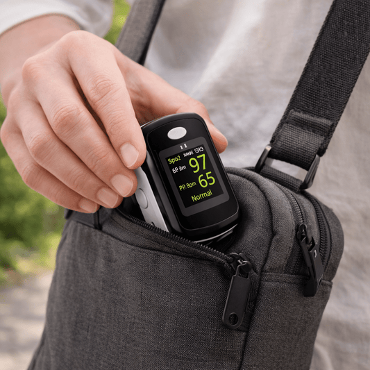 Compact Fingertip Pulse Oximeter Monitor Device - SweetyGem