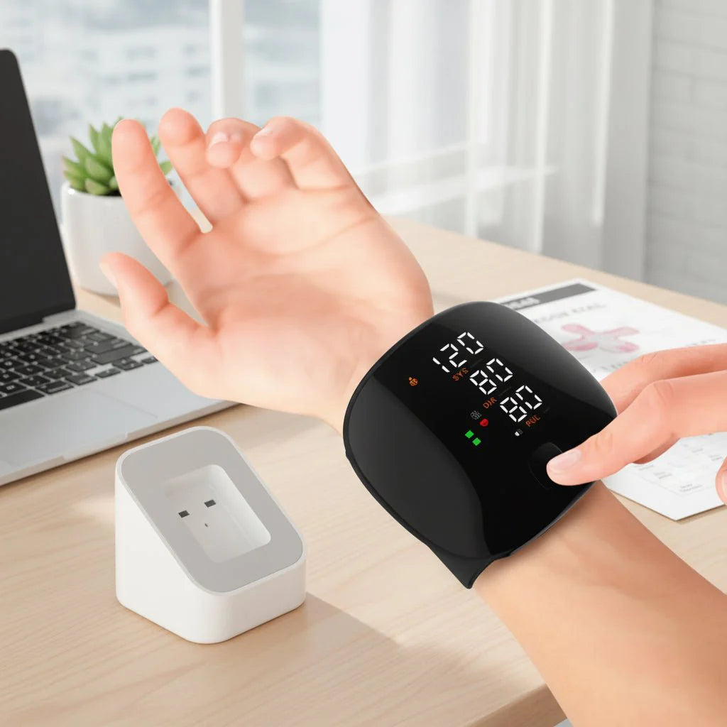 Accurate Rechargeable Wrist Blood Pressure Tracker - SweetyGem