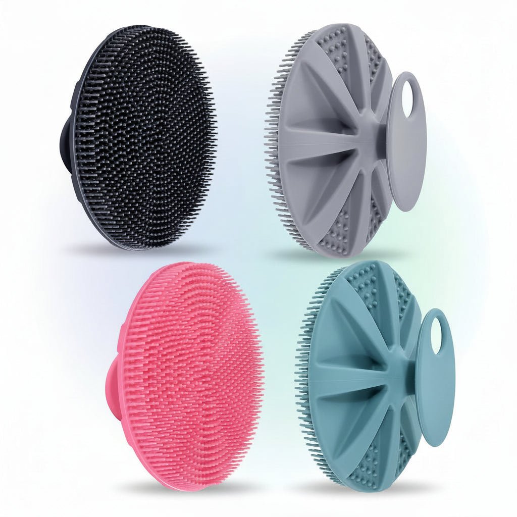 Soft Silicone Exfoliating Shower Scrubber Brush