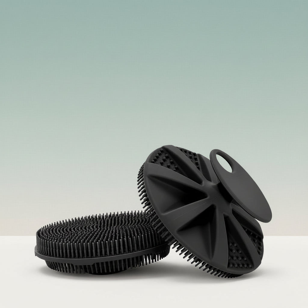 Soft Silicone Exfoliating Shower Scrubber Brush