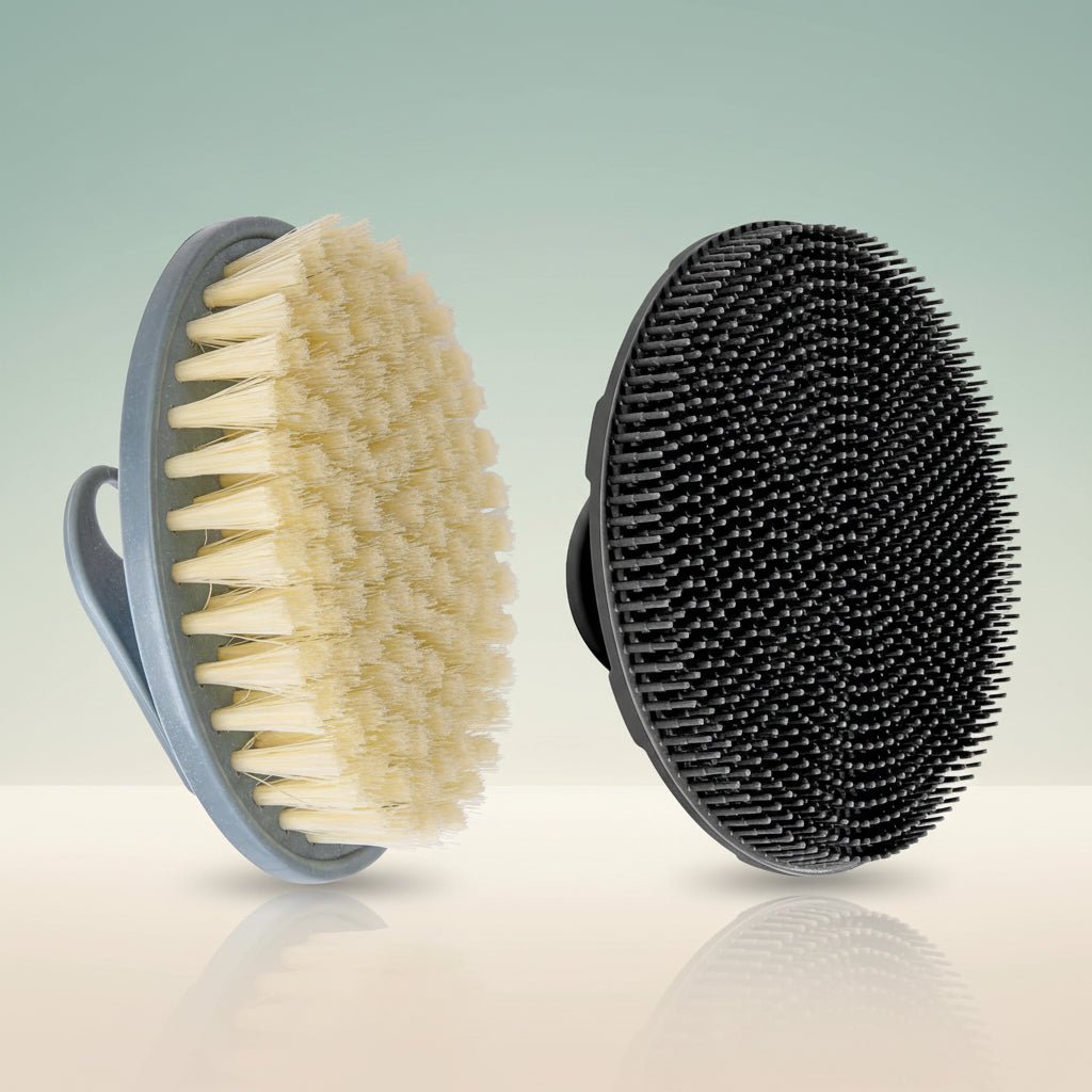 Soft Silicone Exfoliating Shower Scrubber Brush