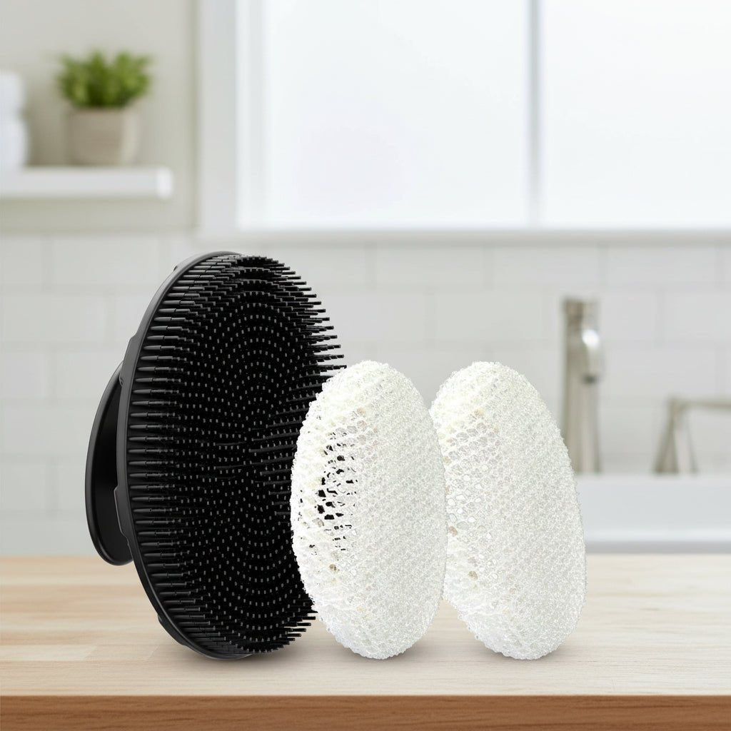 Soft Silicone Exfoliating Shower Scrubber Brush