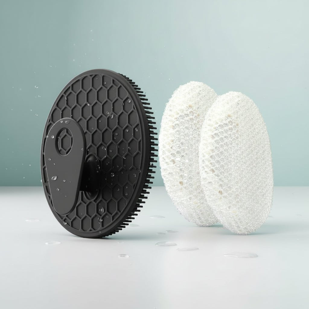 Soft Silicone Exfoliating Shower Scrubber Brush