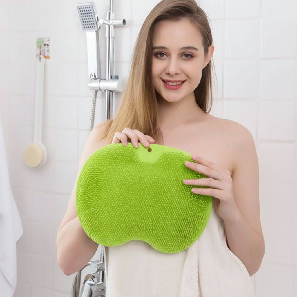 Soft Exfoliating Shower Mat with Suction Cups