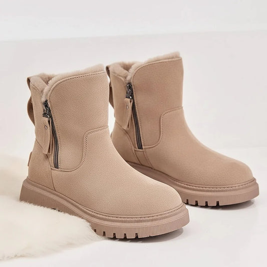 Warm Waterproof Boots with Arch Support and Cushioning - SweetyGem