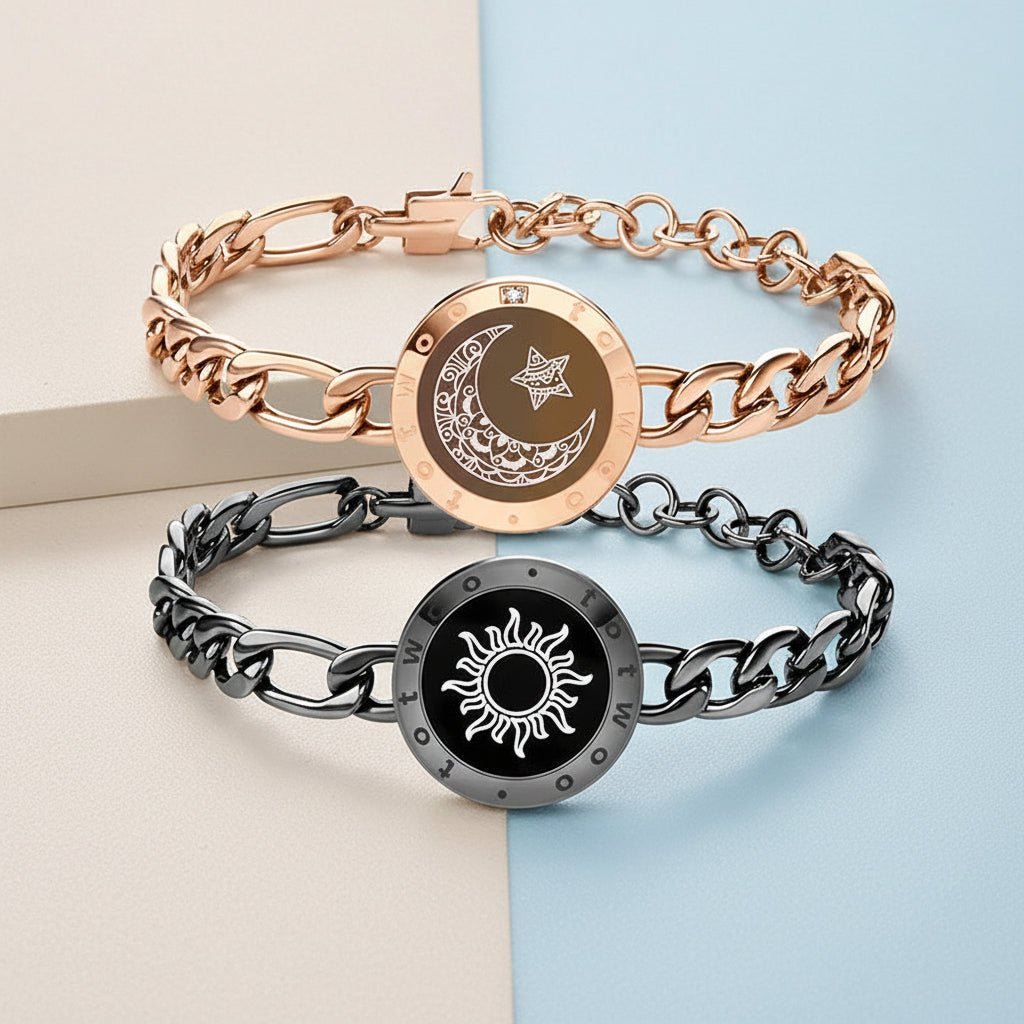 Love Token Pair Vibe Smart Stainless Steel Bracelets