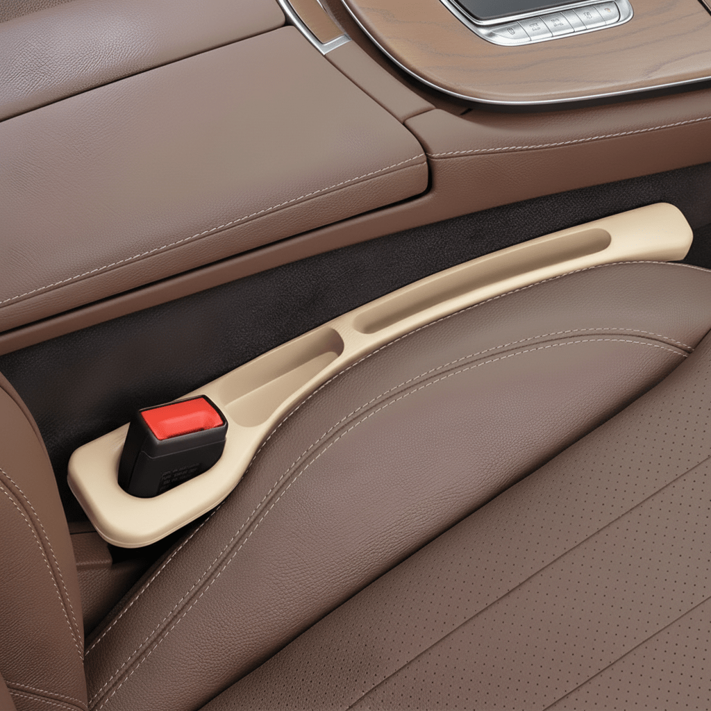 Premium Leather Car Storage Gap Filler
