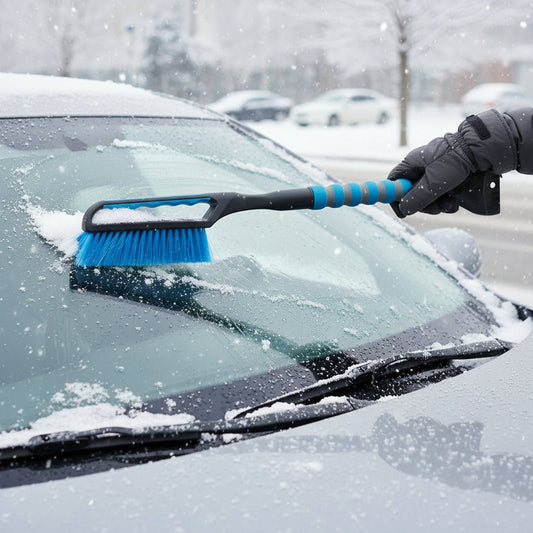 Winter Car Ice Scraper Brush Heavy Duty 2 in 1 Tool - SweetyGem