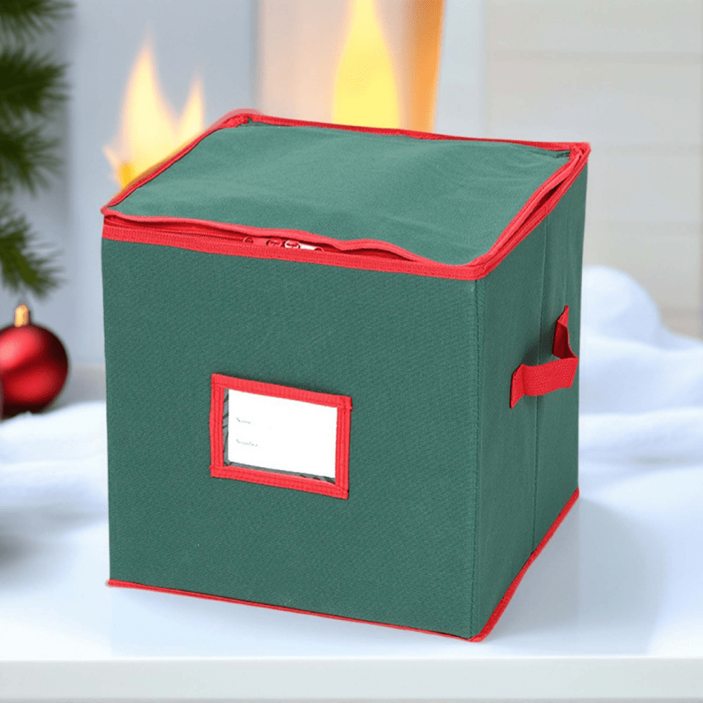 Holiday Ornament Storage Container with Separate Trays