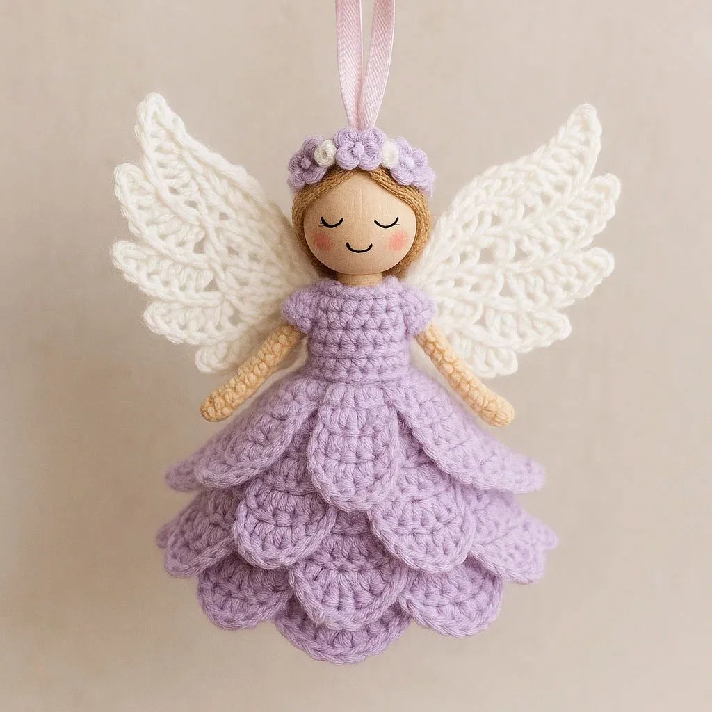 Easy DIY Crochet Angel Ornament Craft Set