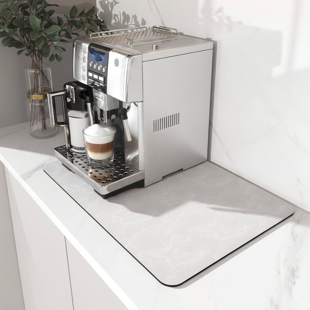 Waterproof Coffee Station Mat Fast Drying Spill Resistant Easy Clean